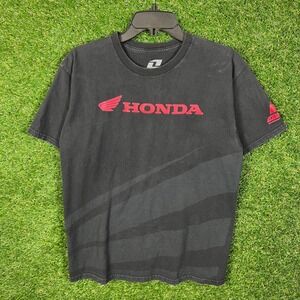 Honda Racing T Shirt Black Red Logo Size Medium M Short Sleeve Official Licensed